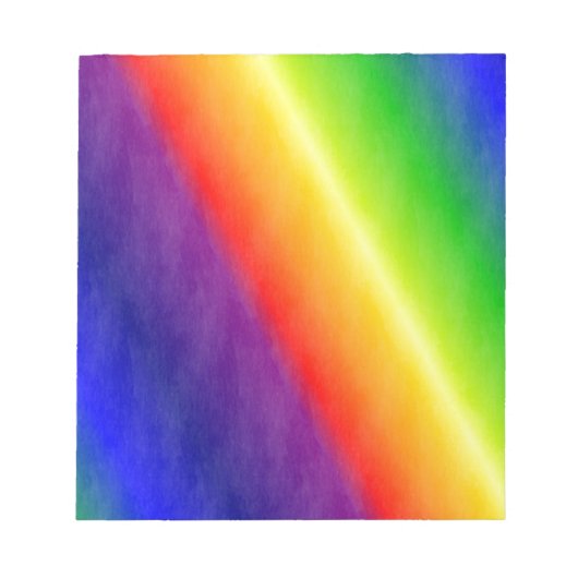 Regenbogenmuster Notizblock (Vorderseite)