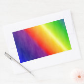 Regenbogenmuster Rechteckiger Aufkleber (Umschlag)