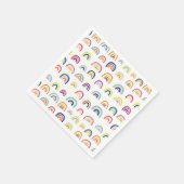 Regenbogenmuster Serviette (Ecke)