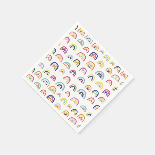 Regenbogenmuster Serviette (Ecke)
