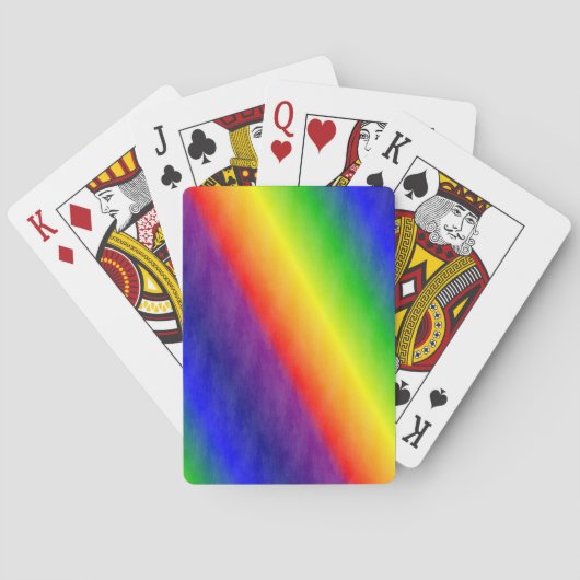 Regenbogenmuster Spielkarten (Rückseite)