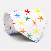 Regenbogenmuster Sterne Krawatte (Gerollt)