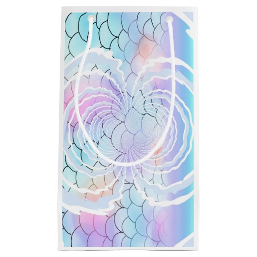 Regenbogenmuster unter dem Meer Kleine Geschenktüte (Vorderseite)