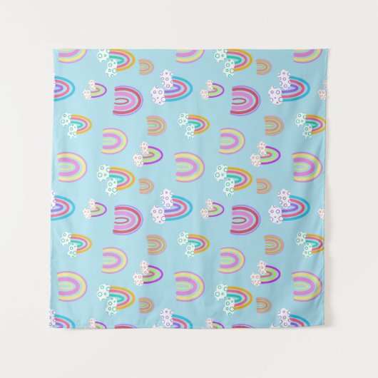 Regenbogenmuster Wandteppich (Vorderseite (Horizontal))