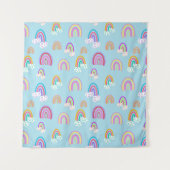 Regenbogenmuster Wandteppich (Vorderseite)