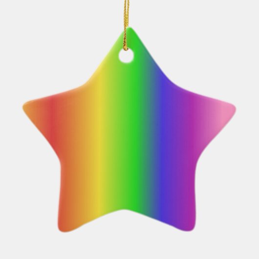 Regenbogenneigung Keramikornament (Vorne)