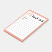 Regenbogennotizen vom Lehrer schreien Post It Note Post-it Klebezettel (angewinkelt)