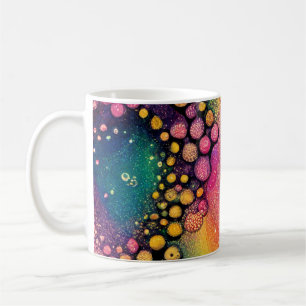 Regenbogenöl und Wasser-Wiederholungsmuster Kaffeetasse