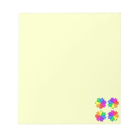 RegenbogenOrigami Notizblock (Vorderseite)