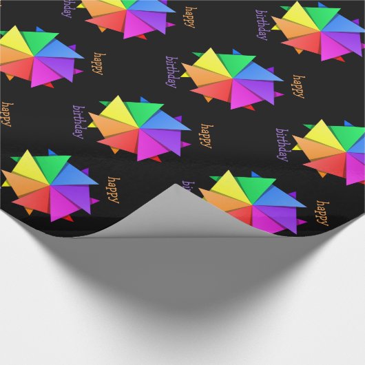 Regenbogenorogami Geschenkpapier (Ecke)