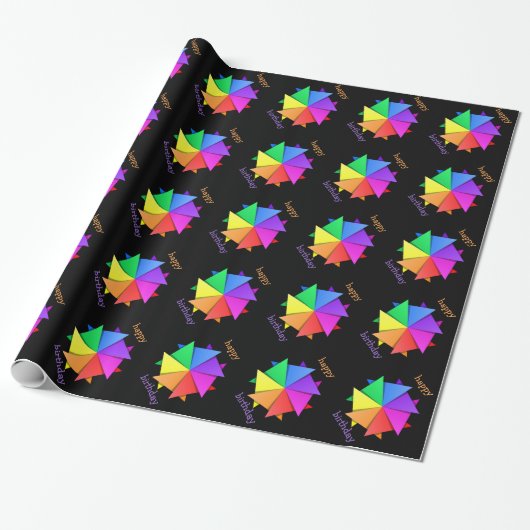 Regenbogenorogami Geschenkpapier (Ungerollt)
