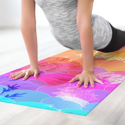 Regenbogenozean Yogamatte