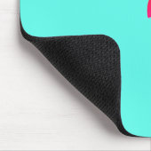 Regenbogenpalme zeichnend mit blauem Hintergrund Mousepad (Ecke)