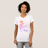 Regenbogenpalmen und Sandpiper Beach Life T-Shirt (Vorne ganz)