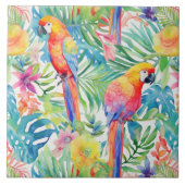 Regenbogenpapagei Fliese (Vorderseite)