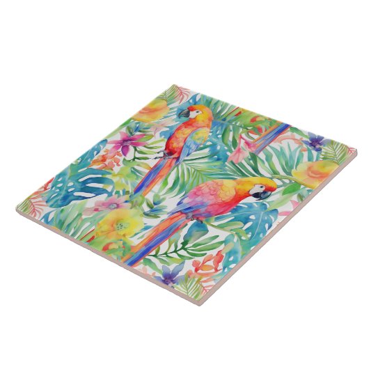 Regenbogenpapagei Fliese (Seite)