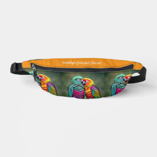 "Regenbogenpapageien Glückseligkeit" Bauchtasche