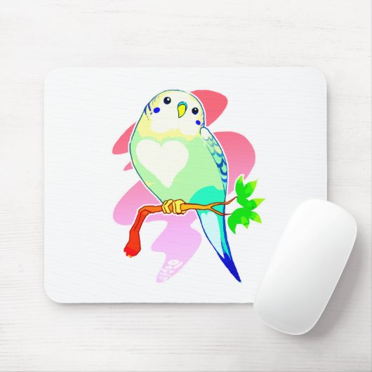 RegenbogenParakeet Mousepad (Mit Mouse)