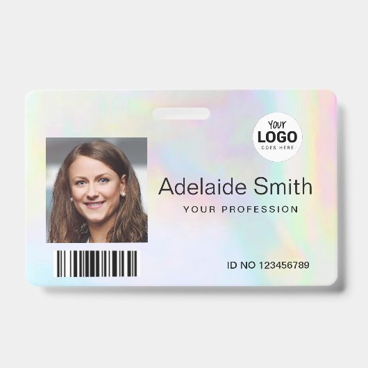 Regenbogenpastellfarben Ausweis (Vorderseite)