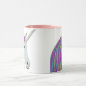 Regenbogenpastellunicorn-Kaffee-Tasse Tasse (Zentrum)