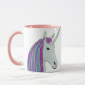 Regenbogenpastellunicorn-Kaffee-Tasse Tasse (Links)