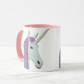 Regenbogenpastellunicorn-Kaffee-Tasse Tasse (Vorderseite Links)
