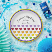 Regenbogenpfade Gemusterte Personalisierte Pappteller (Party)