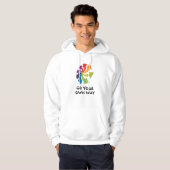 Regenbogenpfeile - Gehen Sie selbst Hoodie (Vorne ganz)