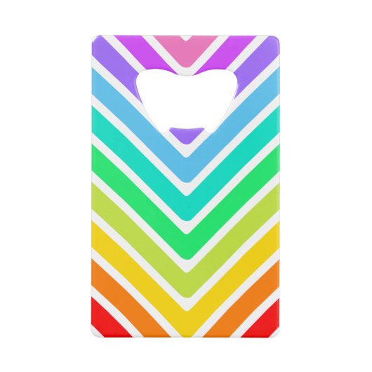 Regenbogenpfeile Geldbeutel Flaschenöffner (Vorderseite)