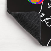 Regenbogenpferd Mousepad (Ecke)