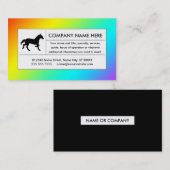 Regenbogenpferd Visitenkarte (Vorne/Hinten)