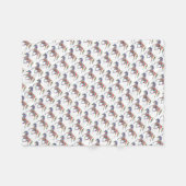 Regenbogenpferde für Mädchen Fleecedecke (Vorderseite (Horizontal))