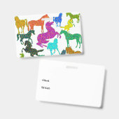 Regenbogenpferde - "Hübsch über Pferde!" Ausweis (Front & Back)