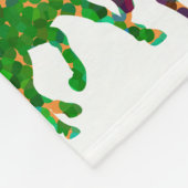 Regenbogenpferde - "Hübsch über Pferde!" Fleecedecke (Ecke)