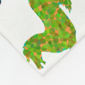 Regenbogenpferde - "Hübsch über Pferde!" Fleecedecke (Ecke)