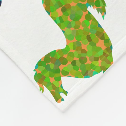 Regenbogenpferde - "Hübsch über Pferde!" Fleecedecke (Ecke)