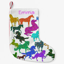 Regenbogenpferde - "Hübsch über Pferde!" Kleiner Weihnachtsstrumpf