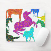 Regenbogenpferde - "Hübsch über Pferde!" Mousepad (Mit Mouse)