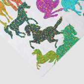 Regenbogenpferde - "Hübsch über Pferde!" Seidenpapier (Ausschnitt)