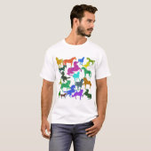 Regenbogenpferde - "Hübsch über Pferde!" T-Shirt (Vorne ganz)