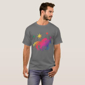 Regenbogenpferde T-Shirt (Vorne ganz)
