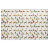 Regenbogenpferde weiß stoff (Fat Quarter (45,7 x 55,9 cm))