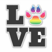 Regenbogenpflaster Aufkleber (Vorderseite)