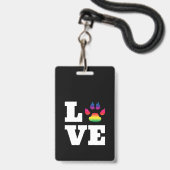 Regenbogenpflaster Ausweis (Rückseite mit Lanyard)