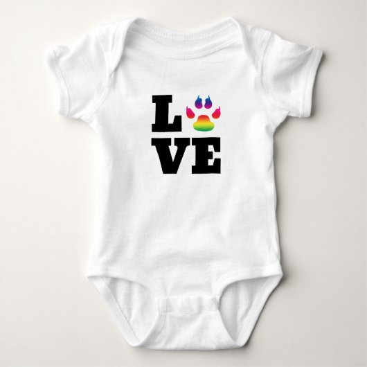 Regenbogenpflaster Baby Strampler (Vorderseite)