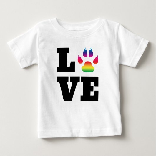 Regenbogenpflaster Baby T-shirt (Vorderseite)