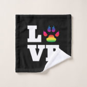 Regenbogenpflaster Badhandtuch Set (Waschlappen)