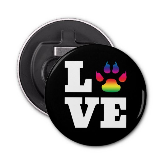 Regenbogenpflaster Flaschenöffner (Vorderseite)