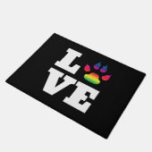 Regenbogenpflaster Fußmatte (Schrägansicht)