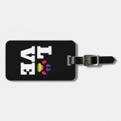 Regenbogenpflaster Gepäckanhänger (Vorderseite horizontal)